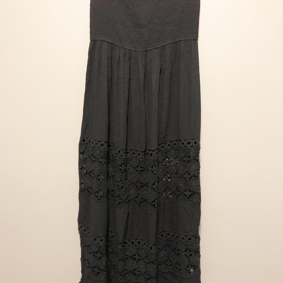 CHELSEA28 Farrah Smocked Cover-Up Maxi Dress- Lg - Picture 3 of 7